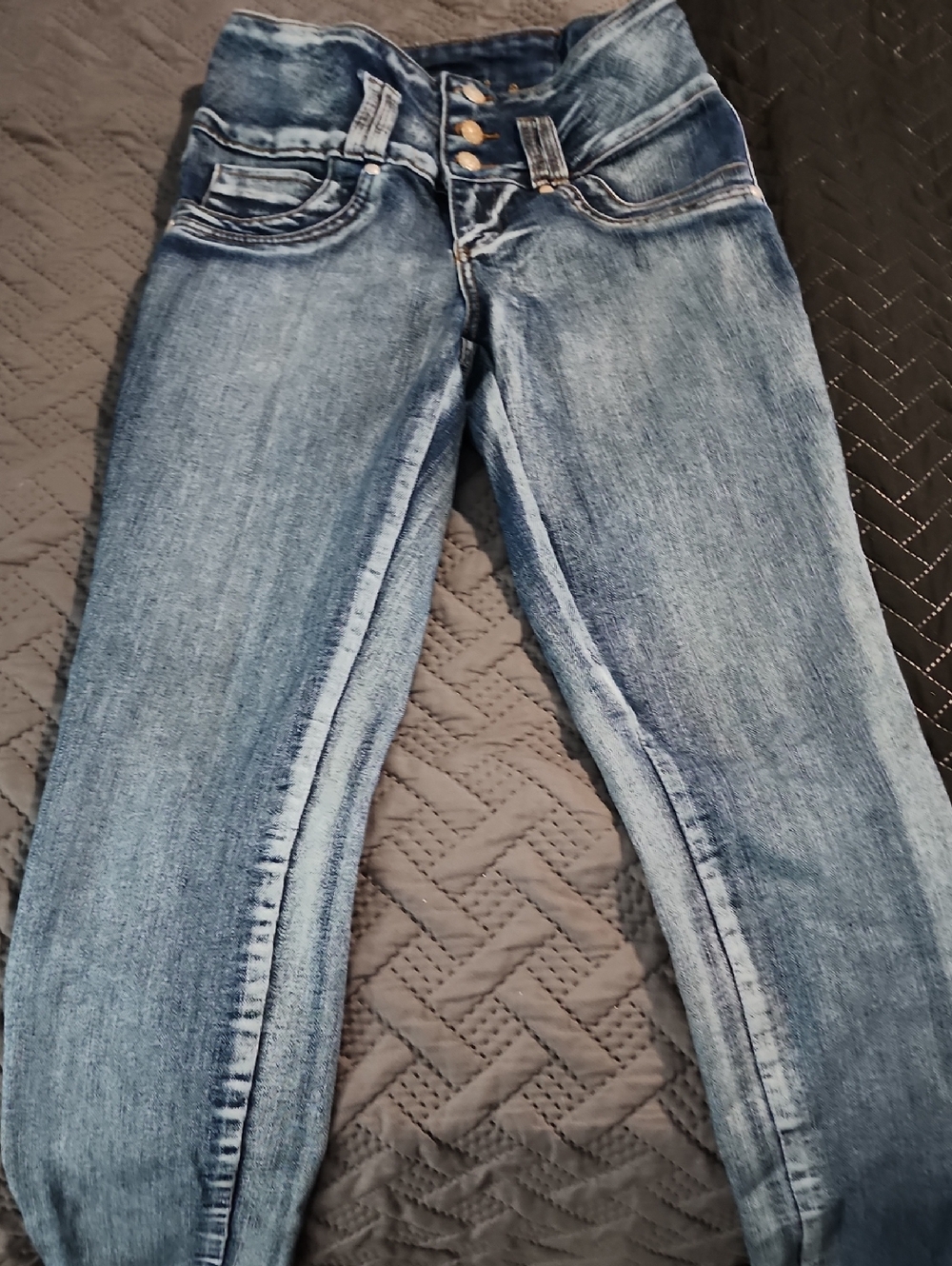 Classic High-Rise Women’s Blue Jeans M. Michael Push Up Colombianos